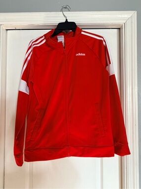 adidas youth XL Red Track Jacket